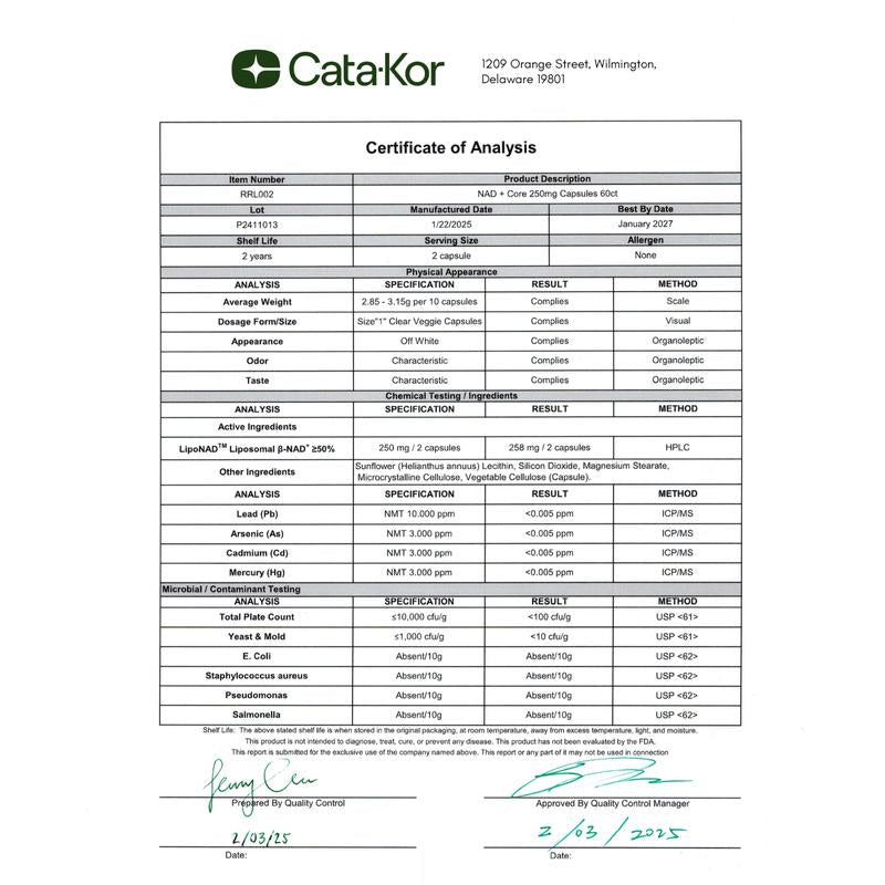NAD+ Core - NAD+ Nicotinamide Riboside