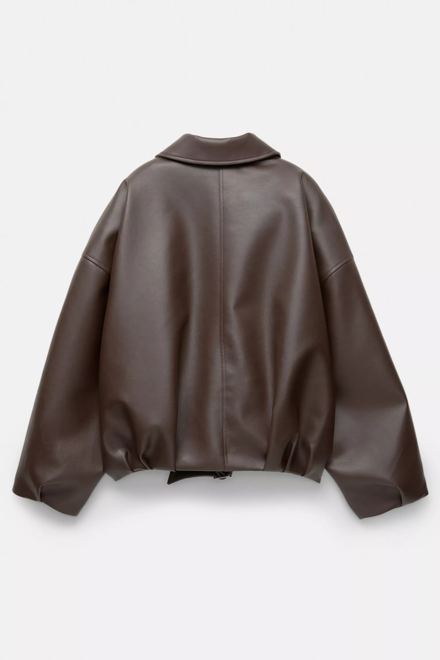Nara™ - Oversized Faux Leather Bomber Jacket