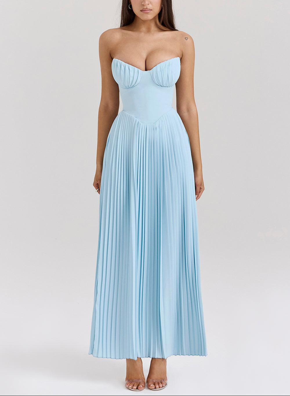 Queta - Pleated Dress for Parties