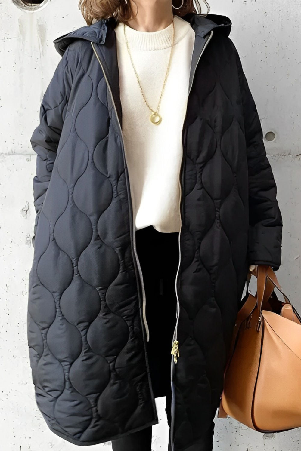 Galina™ - Long Casual Jacket with Hood