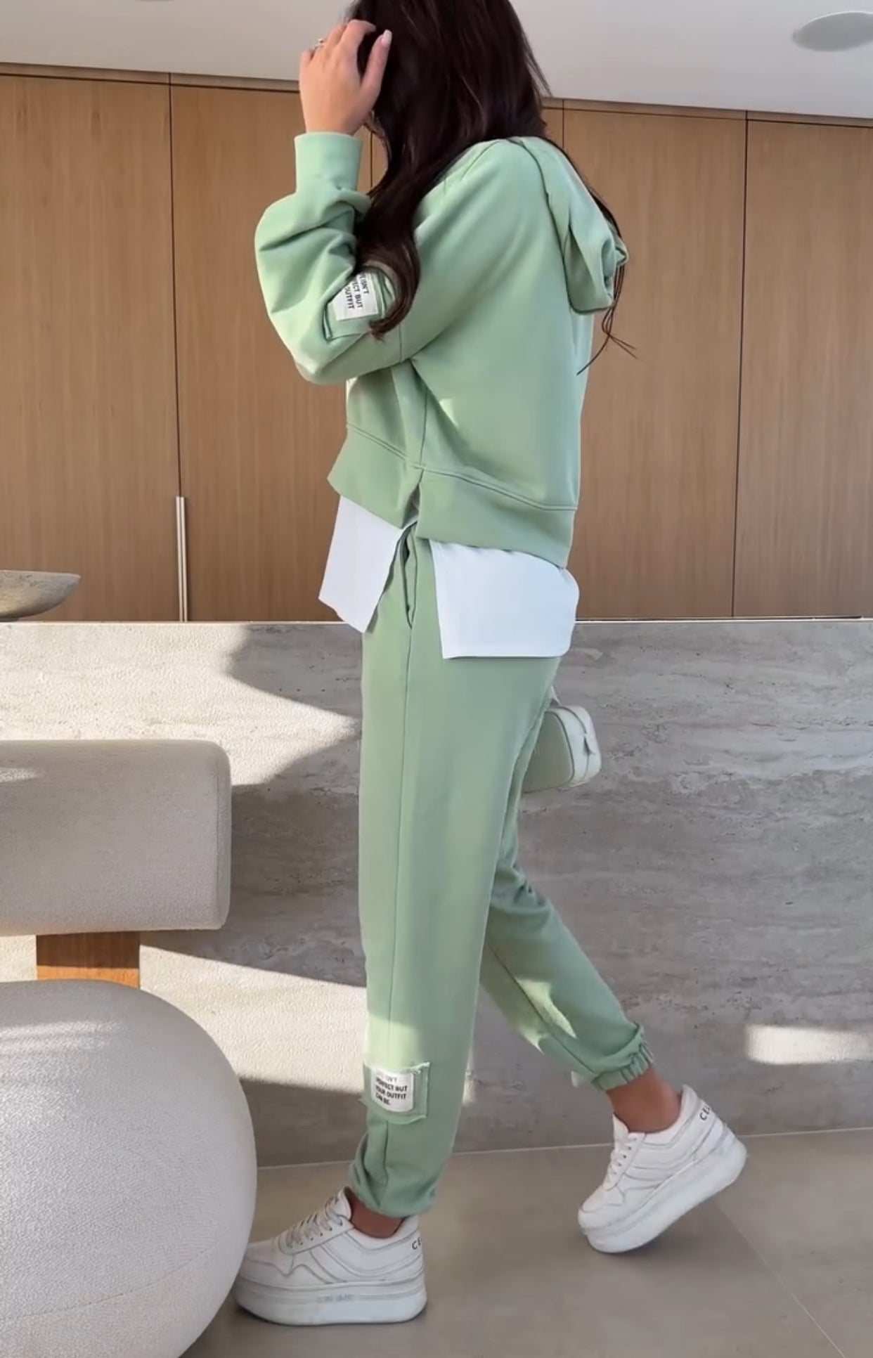 Alda™ - Sweatshirt and Elastic Trouser Set