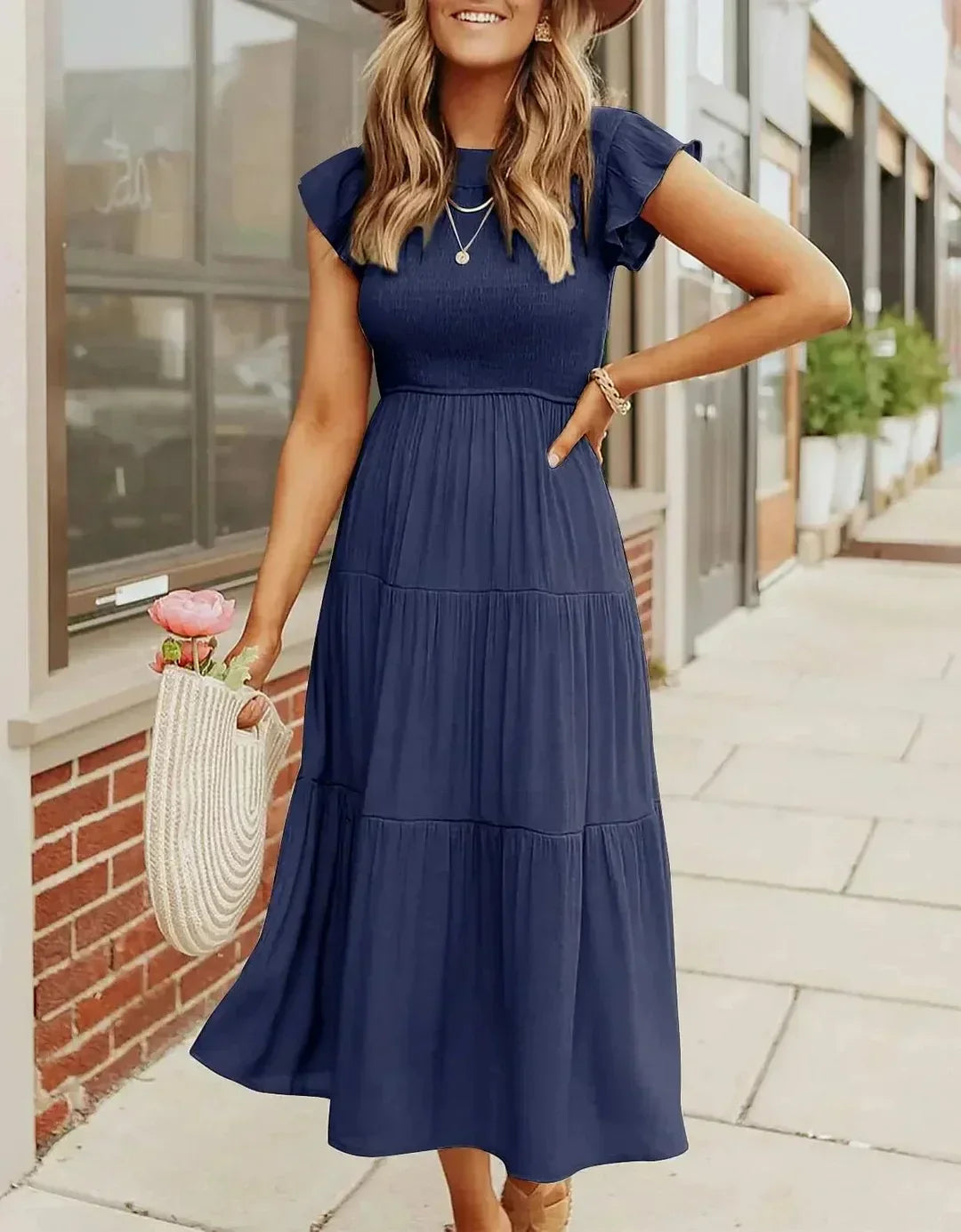 Desiree™ - Cool Midi Dress for Summer
