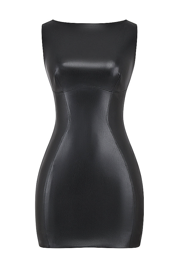 Ona™ - Leather Mini Dress