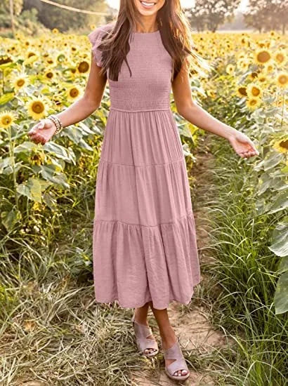 Desiree™ - Cool Midi Dress for Summer