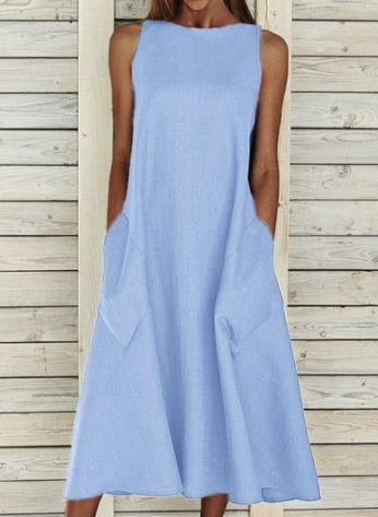 Edilia™ - Cotton Midi Dress