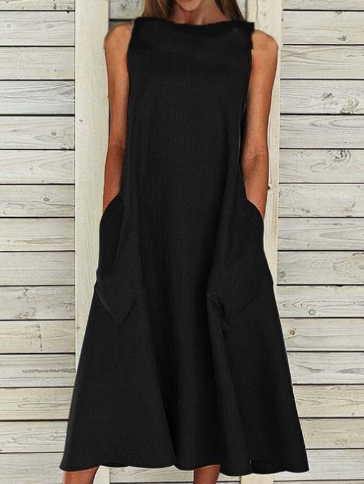 Edilia™ - Cotton Midi Dress