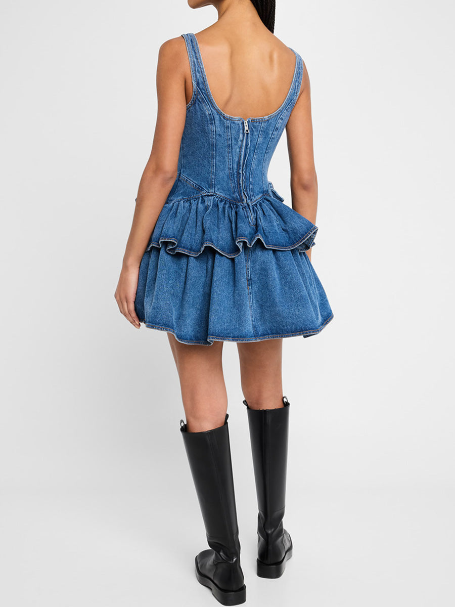 Pohh - Short Denim Dress