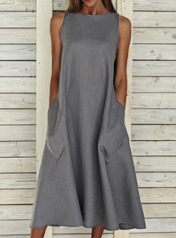 Edilia™ - Cotton Midi Dress