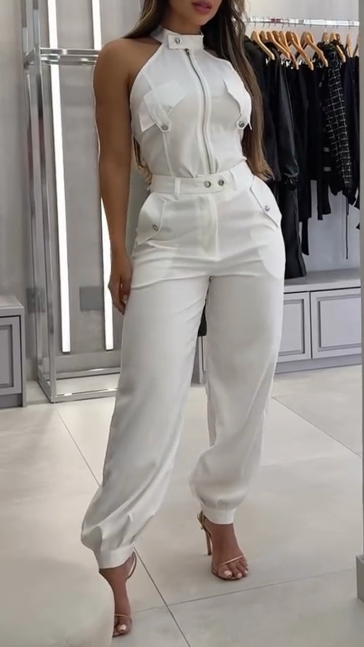 Natalia™ - Fashionable Outfit with Round Neck and Zipper