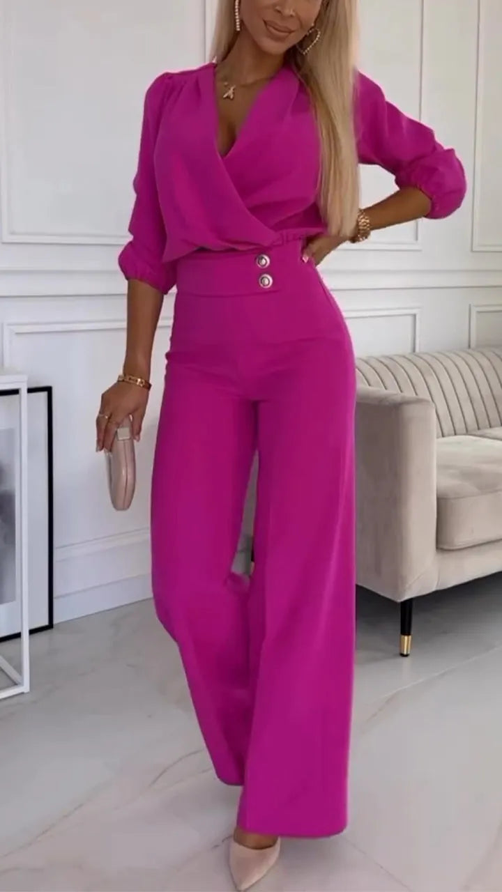 Lirio™ - Casual V-neck suit