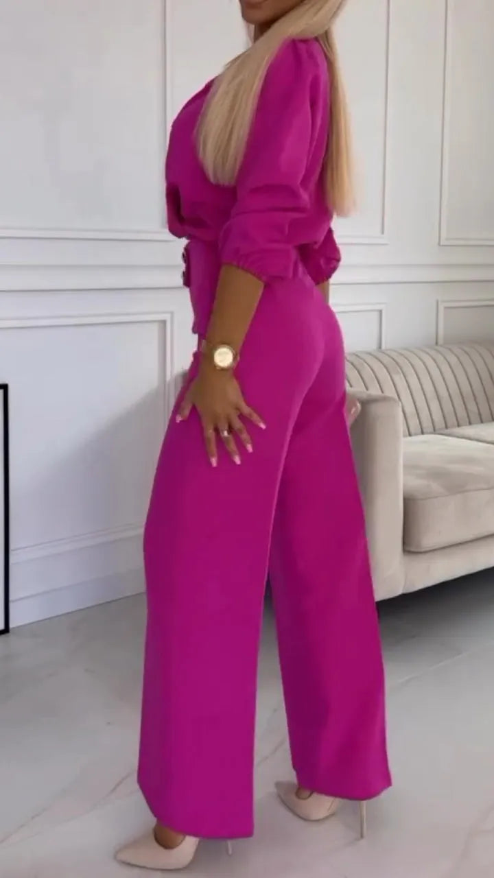 Lirio™ - Casual V-neck suit