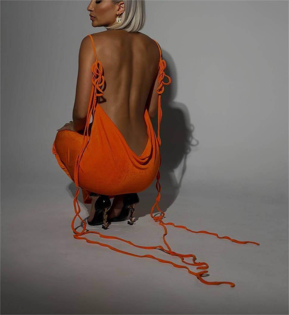 Genesis - Backless Maxi Dress