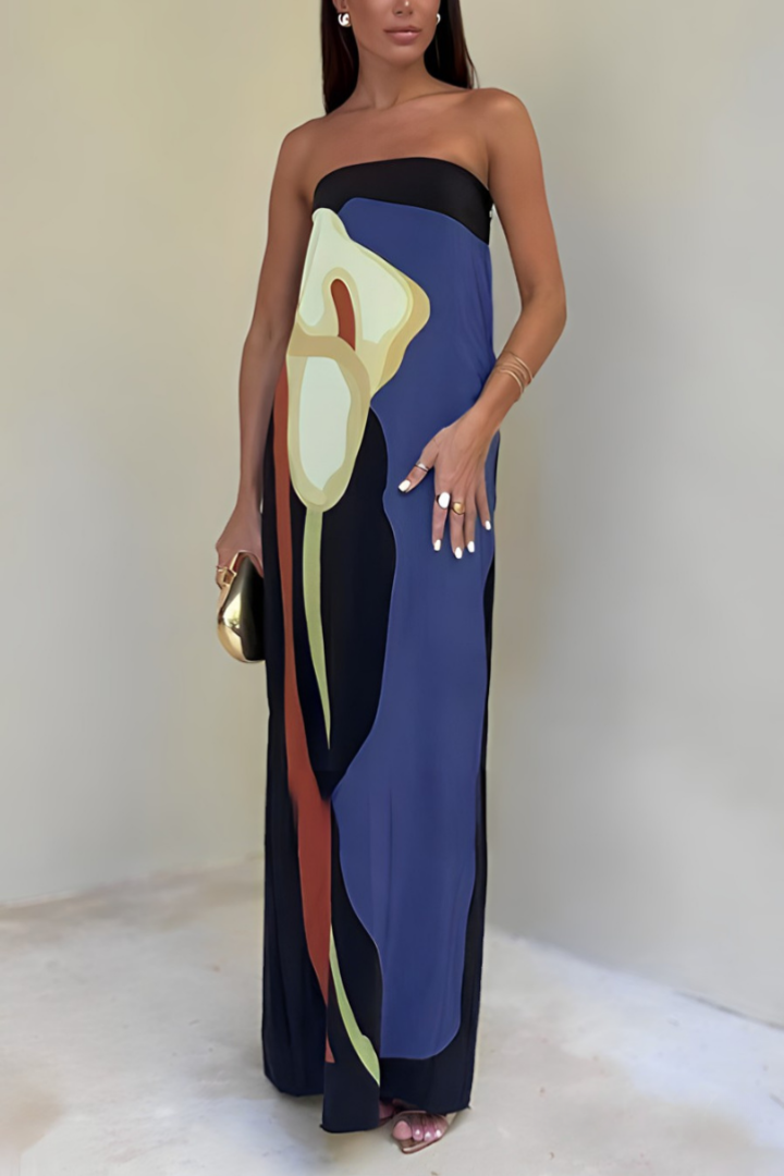 Nelsy™ - Long Strapless Party Dress