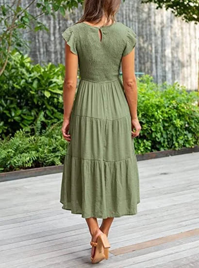 Desiree™ - Cool Midi Dress for Summer