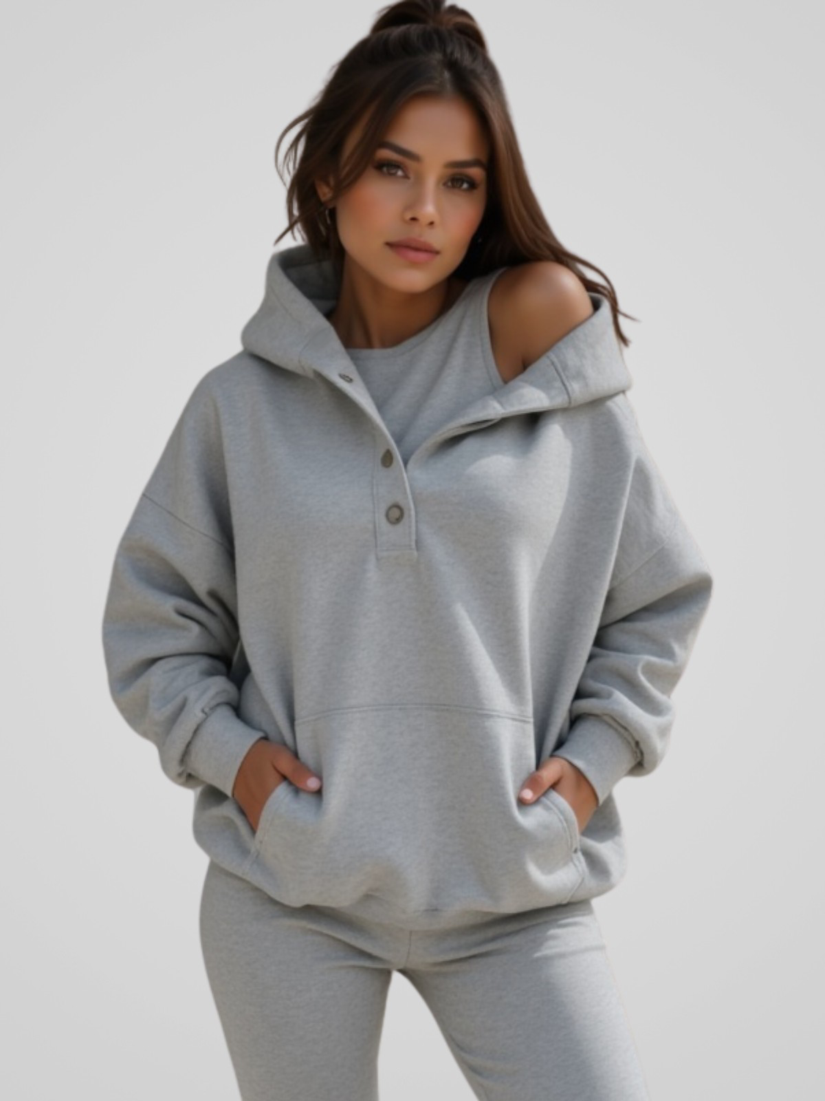 Delilah™ - Oversized Snap-Fit Hoodie