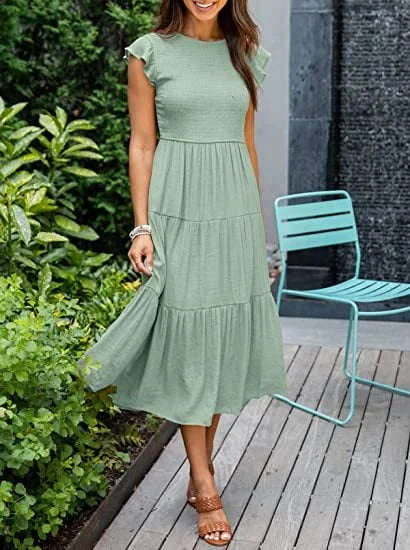 Desiree™ - Cool Midi Dress for Summer