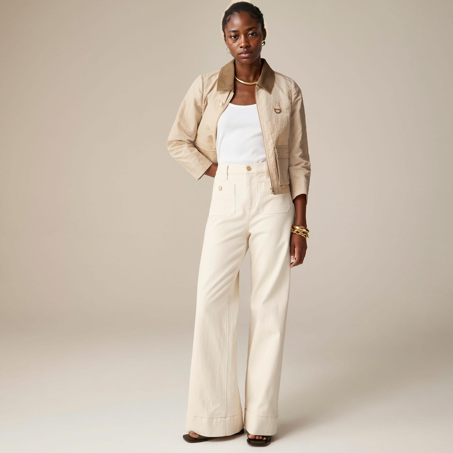 Saida™ - Wide-leg sailor-style jeans