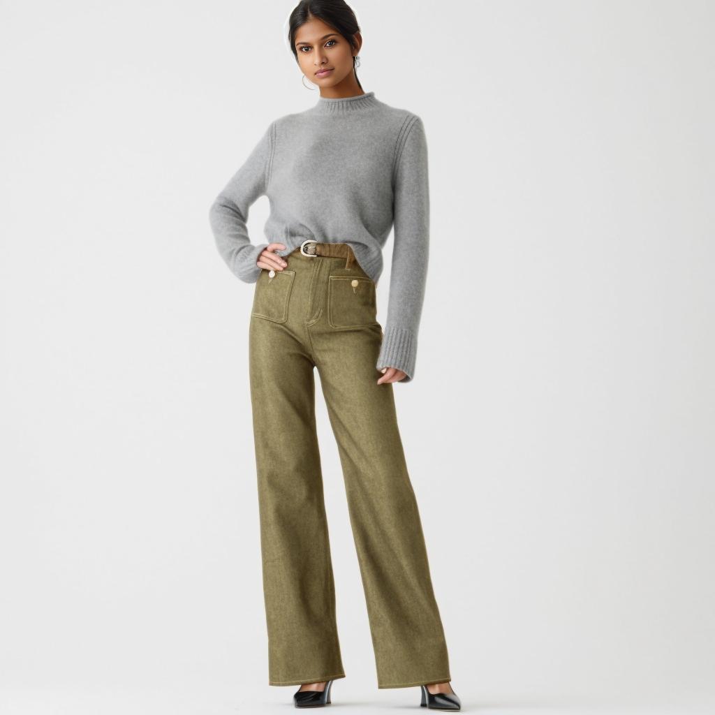 Saida™ - Wide-leg sailor-style jeans