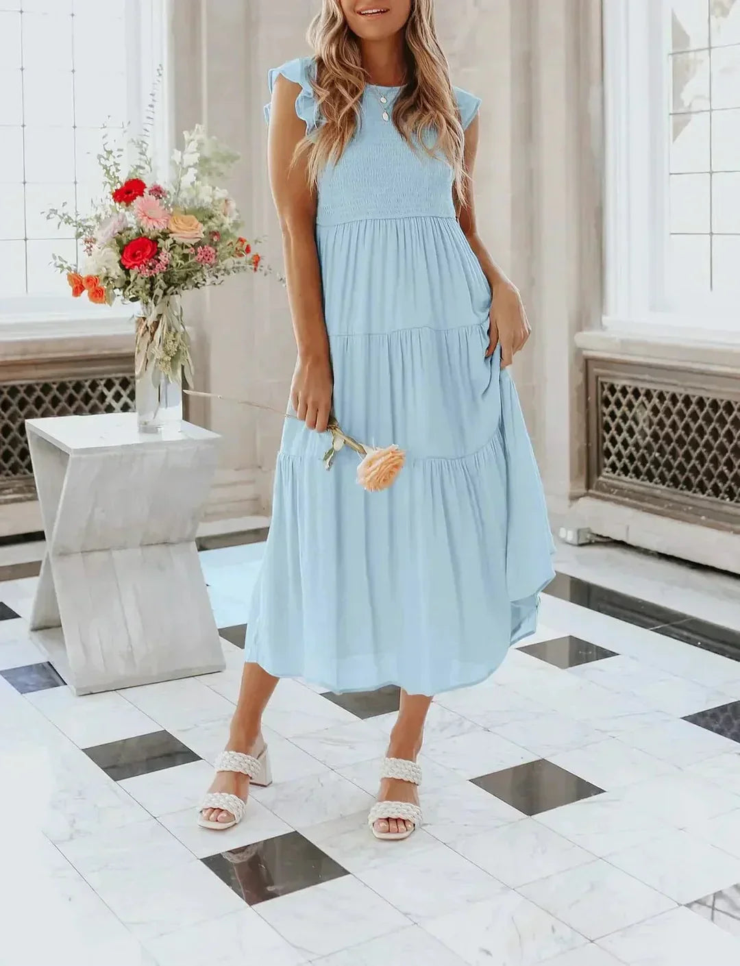 Desiree™ - Cool Midi Dress for Summer