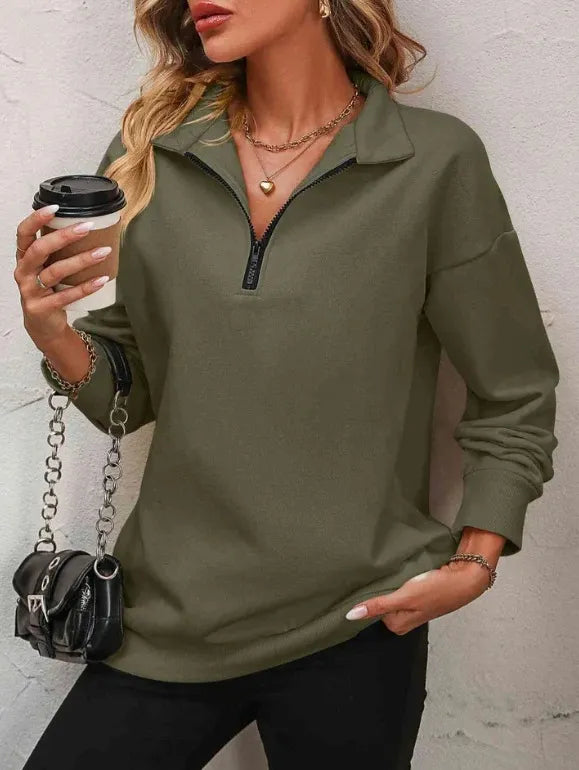 Olive™ - Zip-Up Sweater