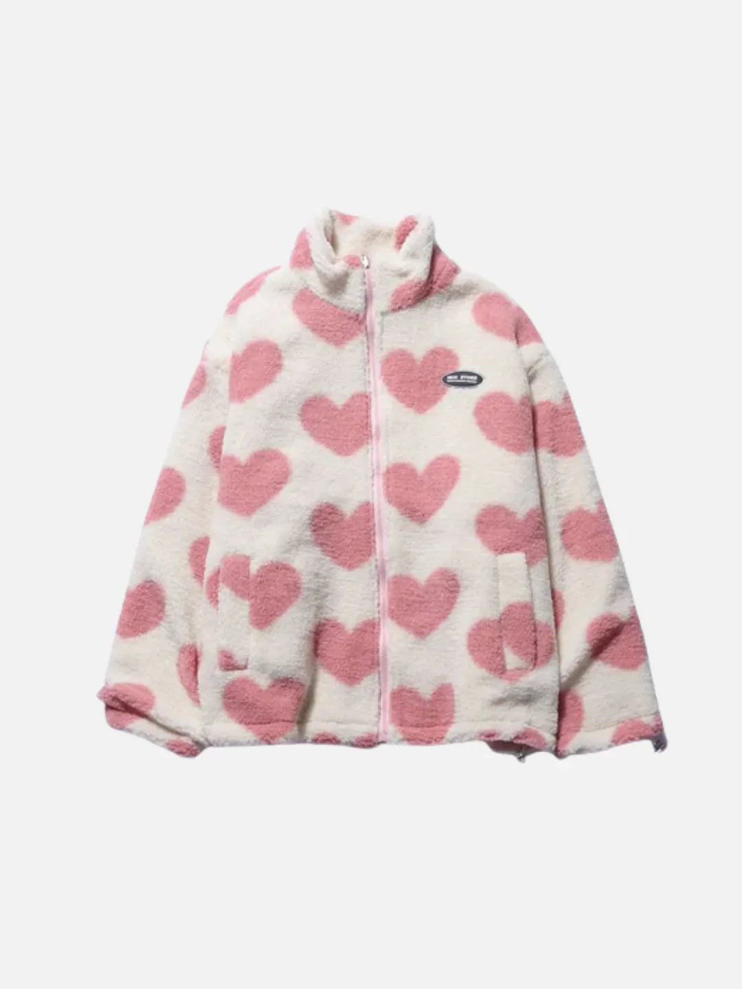 Sandine™ - Winter Jacket with Heart-Patterned Fleece Lining