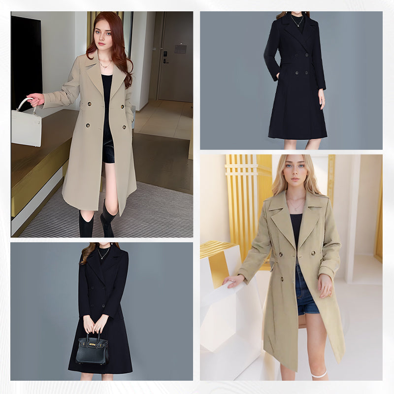 Harley™ - Women's Elegant Warm Trench Coat