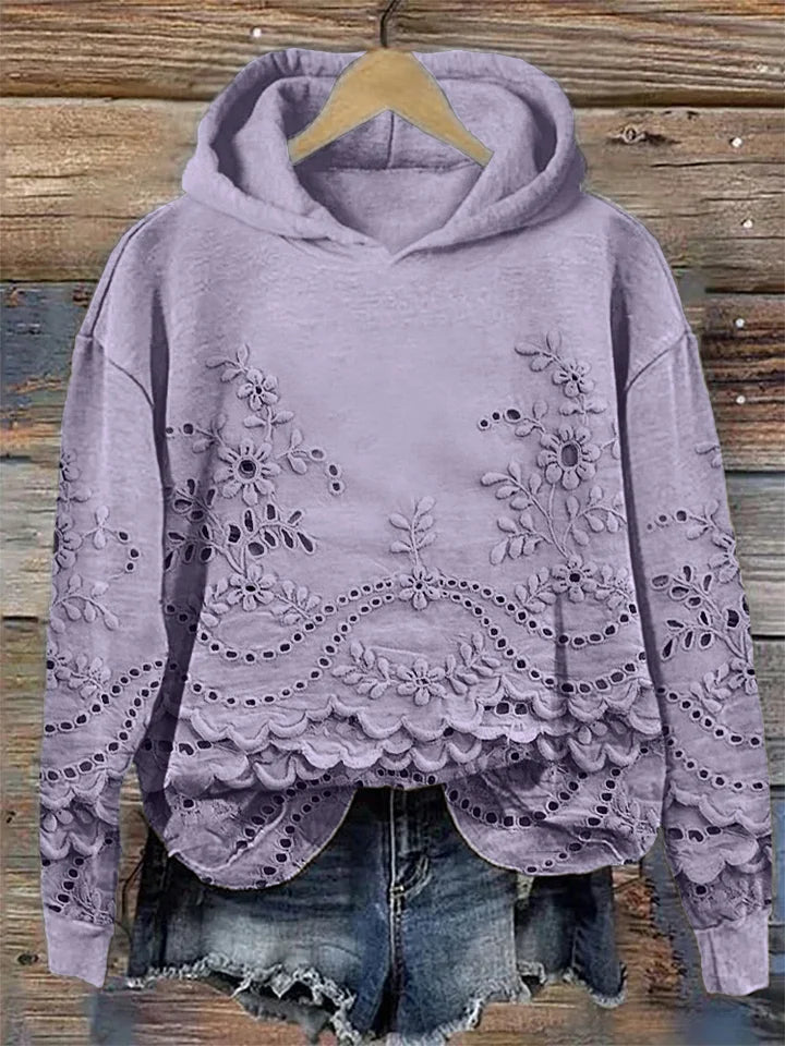 Aria - Sweatshirt with Delicate Flowers