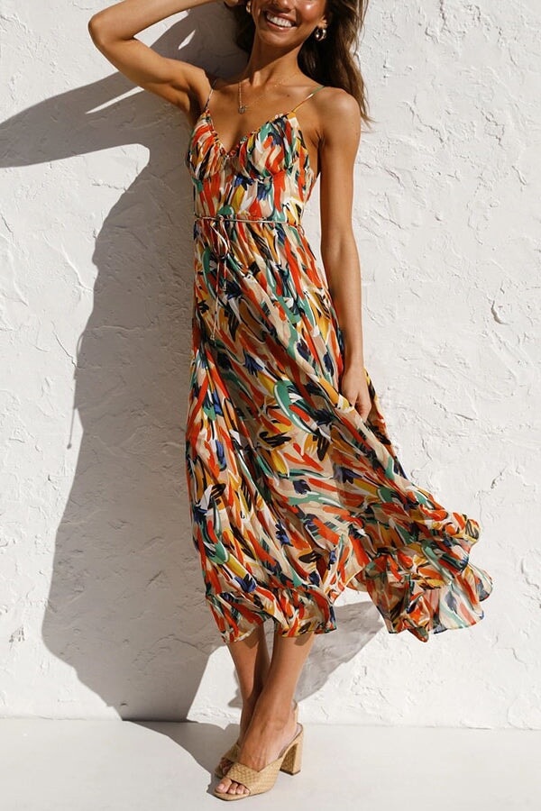 Giselle™ - Colourful Midi Dress