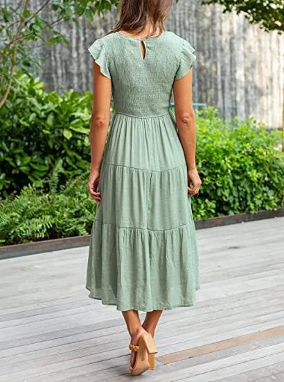 Desiree™ - Cool Midi Dress for Summer