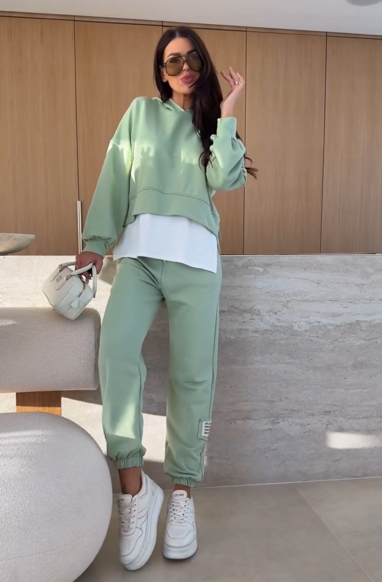 Alda™ - Sweatshirt and Elastic Trouser Set