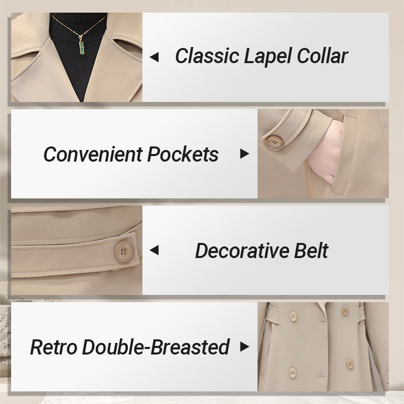 Harley™ - Women's Elegant Warm Trench Coat