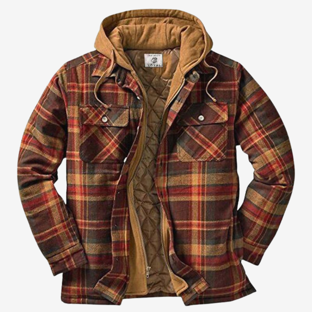 Elio™ - Men's Checkered Winter Jacket