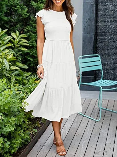 Desiree™ - Cool Midi Dress for Summer