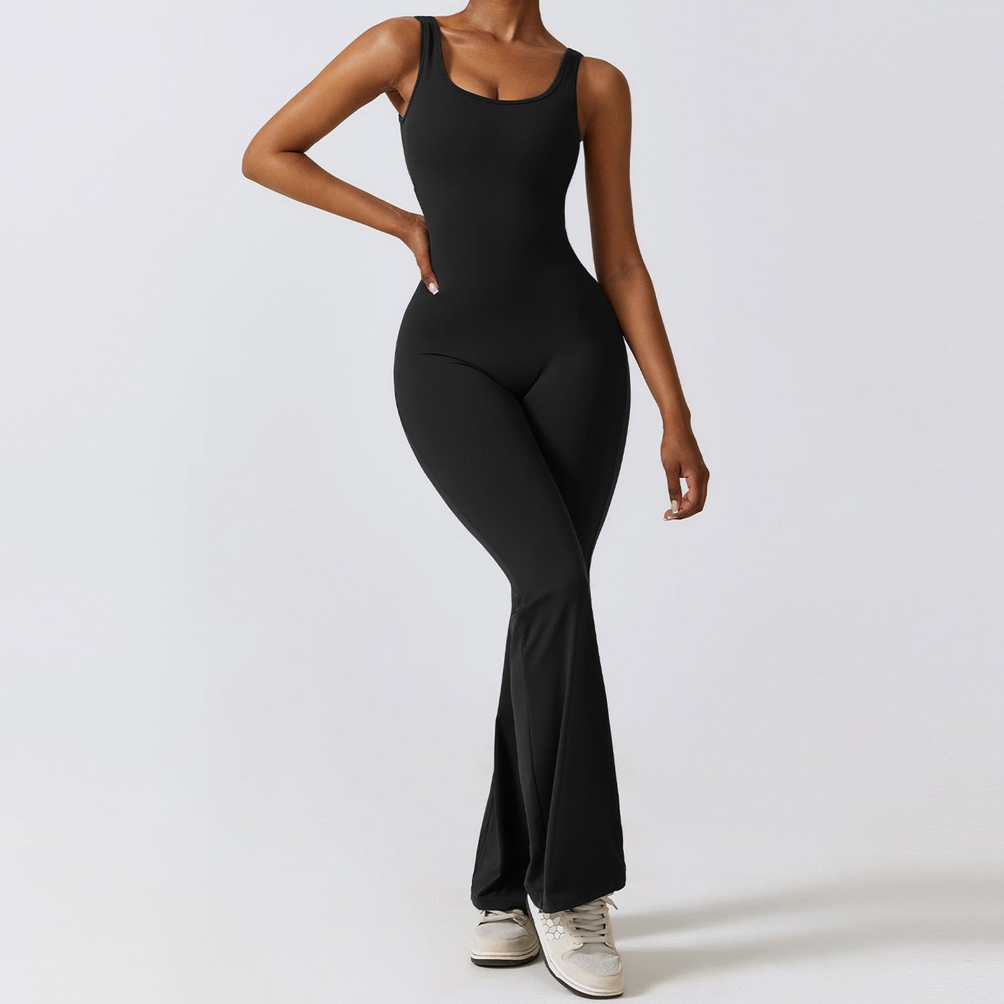 Lutiqe™ - Scrunch Butt Flare Jumpsuit