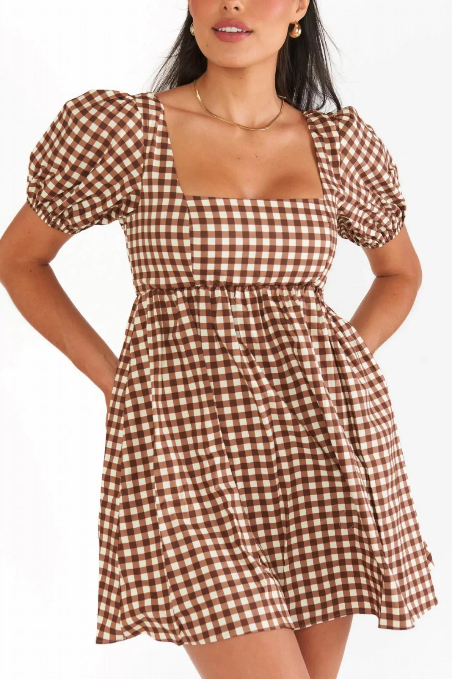 Prietta™ - Short Check Dress