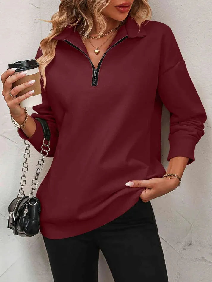 Olive™ - Zip-Up Sweater