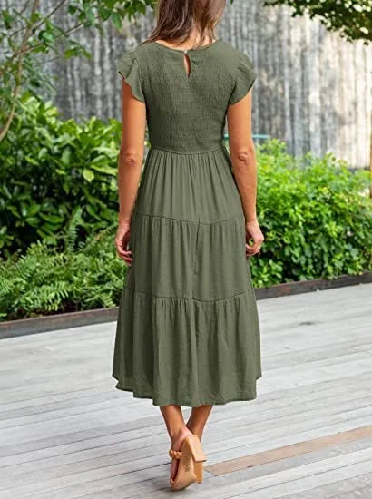 Desiree™ - Cool Midi Dress for Summer