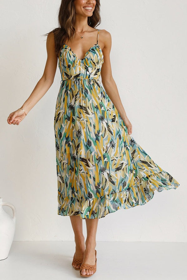 Giselle™ - Colourful Midi Dress