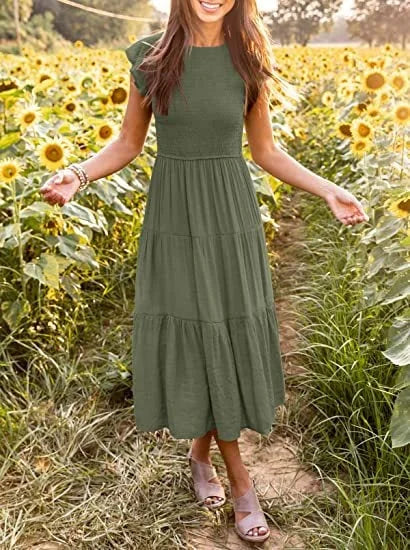 Desiree™ - Cool Midi Dress for Summer