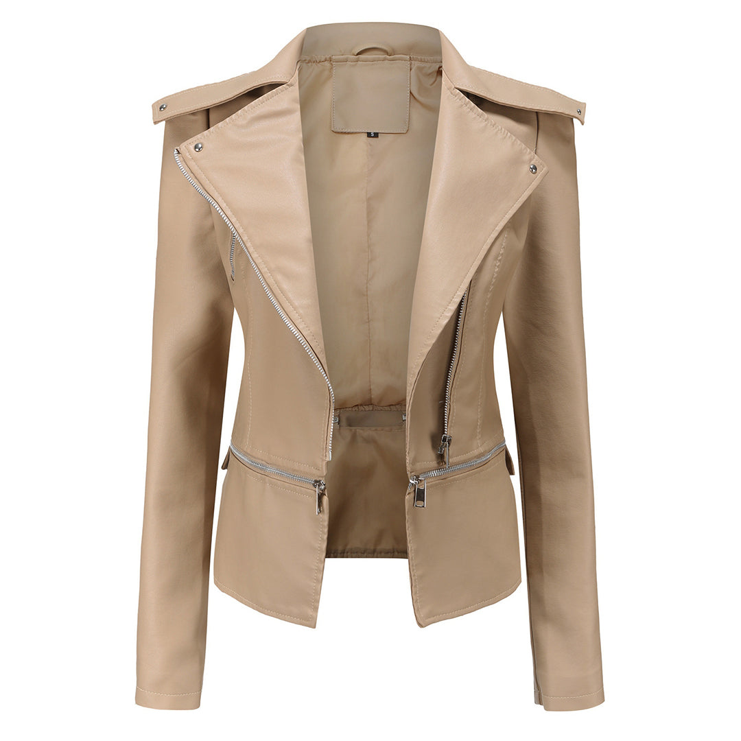 Bruna™ - Elegant Leather Jacket