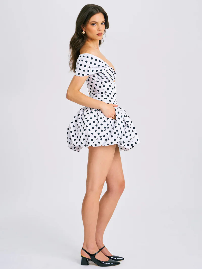 Palma - Mini Polka Dot Dress