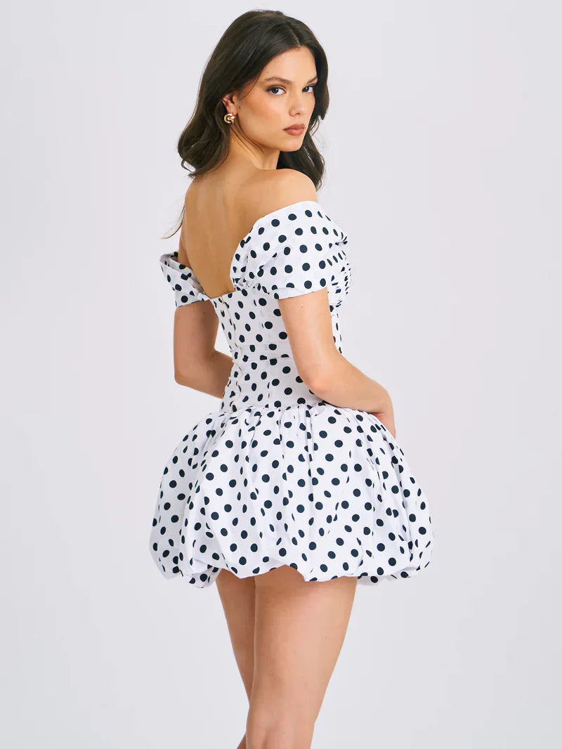 Palma - Mini Polka Dot Dress