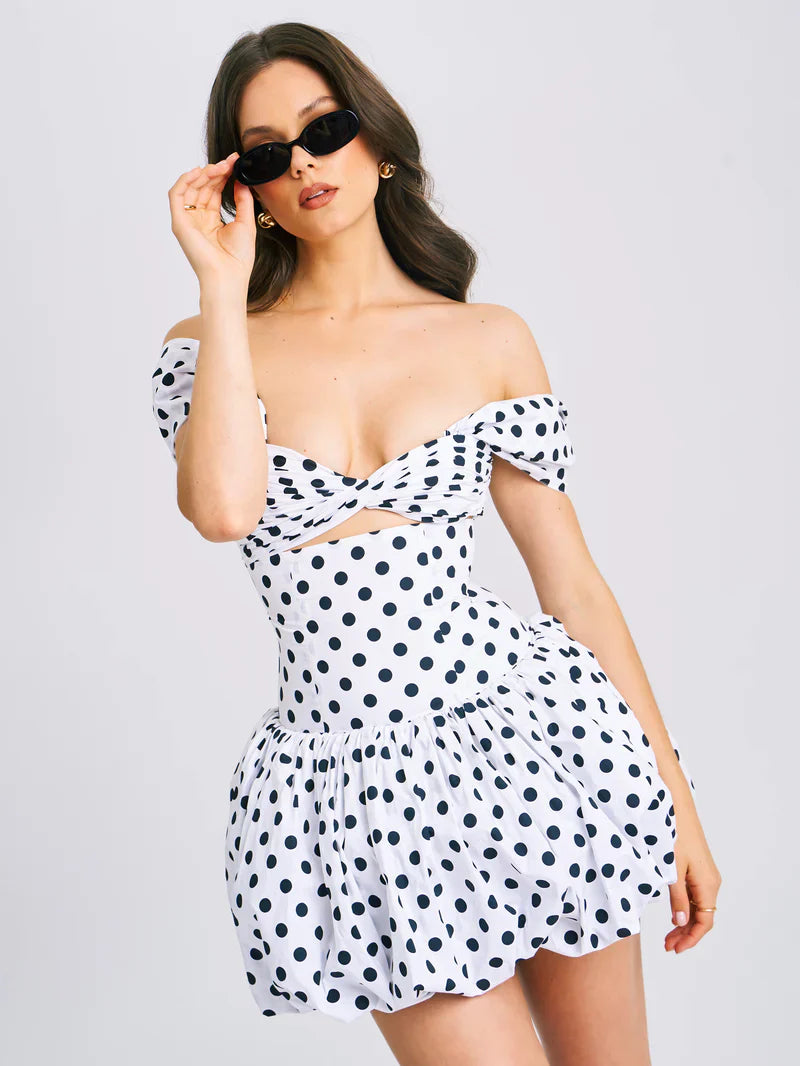 Palma - Mini Polka Dot Dress