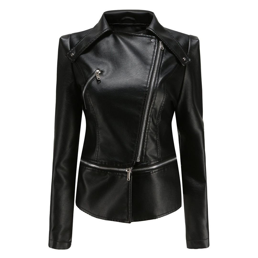 Bruna™ - Elegant Leather Jacket