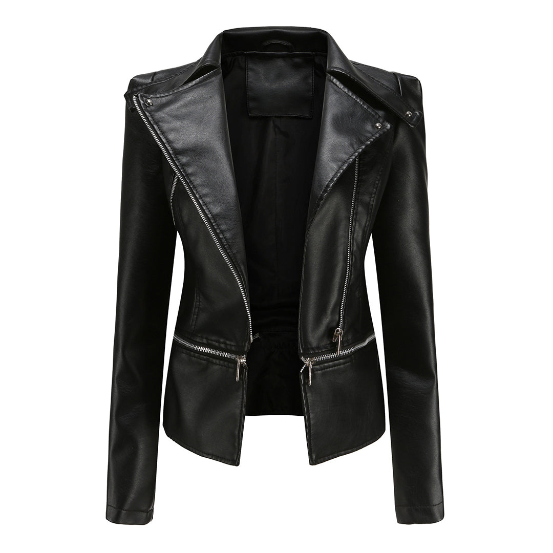 Bruna™ - Elegant Leather Jacket