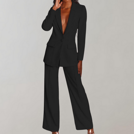 Gretel™ - Elegant Two-Piece Set: Blazer and Trousers