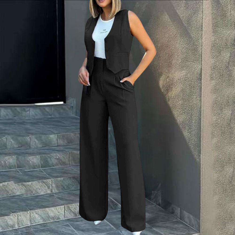 Eliza™ - Casual Vest and Trouser Set