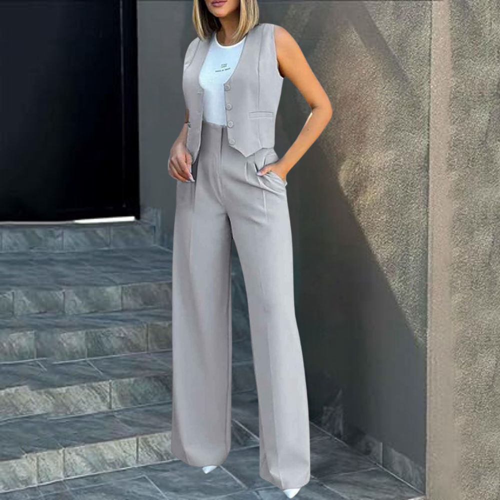 Eliza™ - Casual Vest and Trouser Set