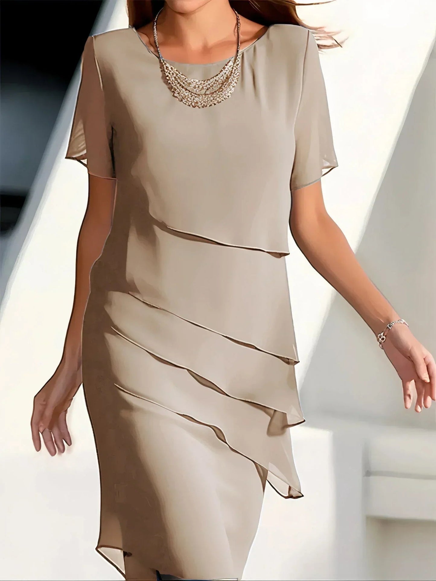 Diora™ - Layered Ruffle Dress