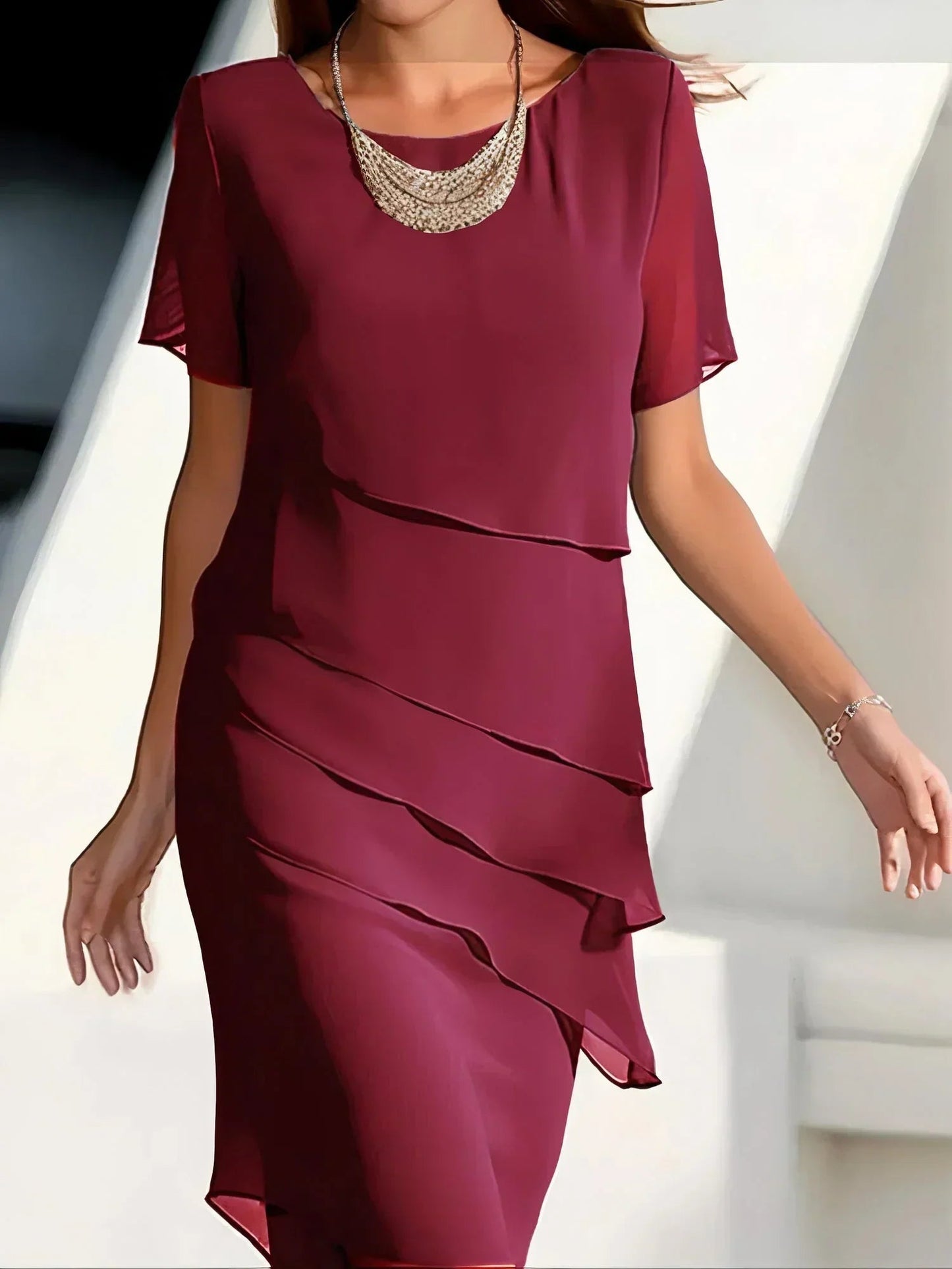 Diora™ - Layered Ruffle Dress